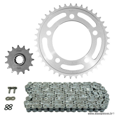 Kit chaine pour moto honda 500 cb fa abs 2013-2020 520 15x41 (diamètre couronne 112-138-12.5) (démultiplication origine) marque Afam