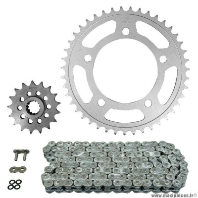 Kit chaine pour moto honda 750 nc x 2014-2015, nc xa abs 2014-2020 520 17x43 (diamètre couronne 112-138-12.5) (démultiplication origine) marque Afam