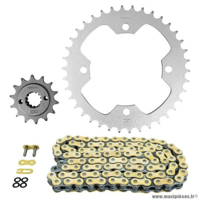 Kit chaine pour quad kymco 250 maxxer 2007-2016 520 14x38 (démultiplication origine) marque Afam