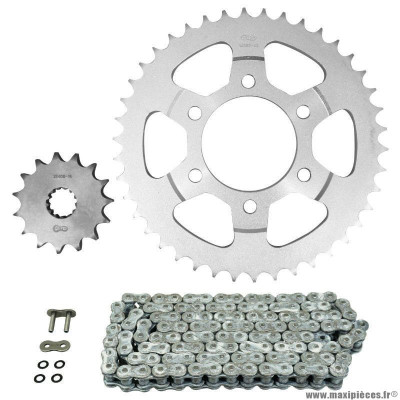 Kit chaine pour moto suzuki 750 gsx inazuma 1998-2003 530 15x42 (diamètre couronne 76-100-10.5) (démultiplication origine) marque Afam