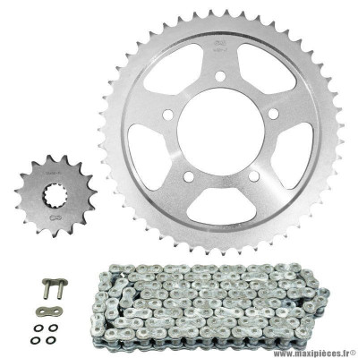 Kit chaine pour moto suzuki 650 gsf n bandit 2005-2006 530 15x47 (sans abs) (diamètre couronne 87-110-10.5) (démultiplication origine) marque Afam