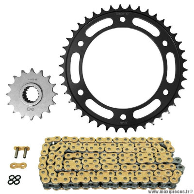 Kit chaine pour moto husqvarna 900 nuda r abs 2012-2013 525 16x42 (diamètre couronne 140-168-10.25) (démultiplication origine) marque Afam