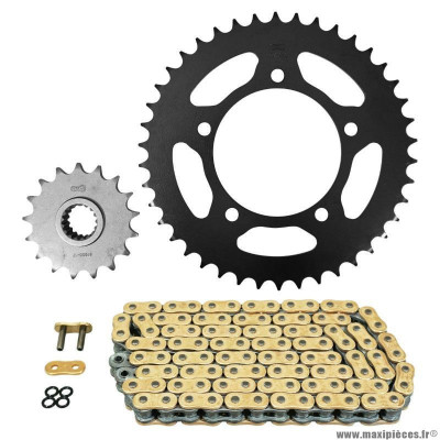 Kit chaine pour moto aprilia 1000 rsv 1998-2003, rsv sp 1999-2000, rsv r 1998-2003 525 17x42 (diamètre couronne 100-120-10.25) (démultiplication origine) marque Afam