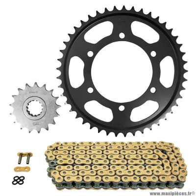 Kit chaine pour moto yamaha 1000 fz1 n 2006-2015 530 17x45 (diamètre couronne 110-130-10.25) (démultiplication origine) marque Afam