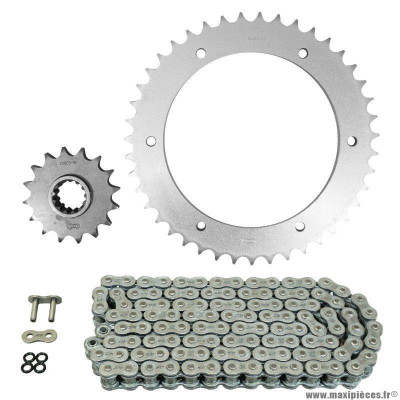 Kit chaine pour moto honda 750 vfr f 1990-1997 530 16x43 (diamètre couronne 154-176-8.25) (démultiplication origine) marque Afam