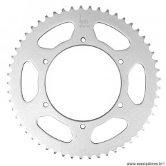 Couronne pour 50 à boite aprilia 50 rs 2006-2011 - derbi 50 senda sm 2007-2018, 50 gpr 2004-2014 - gilera 50 smt 2011-2014 420 53 dents (diamètre 108-123-6.5) marque Afam