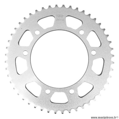 Couronne pour 50 à boite aprilia 50 rx 2006-2017 / derbi 50 senda x race 2004-2011 / gas gas 50 sm rookie 2001-2005 / rieju 50 mrt après 2009, 50 rs3 2011-2016 420 48 dents (diamètre 105-125-8.5) marque Afam