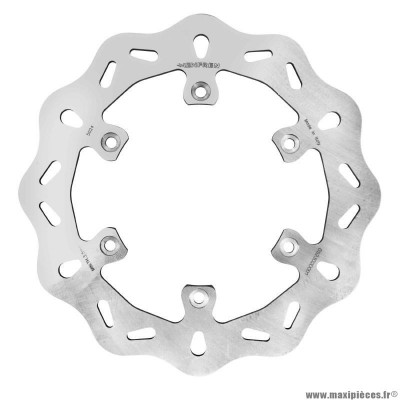 Disque de frein pour moto gas gas 200 ec 1999-2011 arrière, 300 ec r après 2018 arrière / husqvarna 125 tc après 2014 arrière, 501 fe après 2014 arrière - ktm 250 exc-f après 2006 arrière (ext 220mm, int 110mm, 6 trous) (df5024a) (marque Newfren)