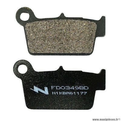 Plaquette de frein marque Newfren pour moto aprilia 450 sxv > 2005 ar / beta 250 rr 2005-2013 ar / kawasaki 450 klx r > 2008 ar / yamaha 250 wr f > 2003 ar 450 yz-f > 2003 ar (fd0349bd) (dirt organique)