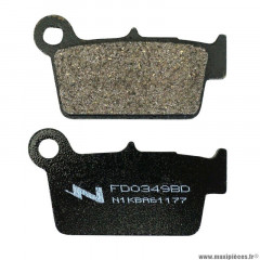 Plaquette de frein marque Newfren pour moto aprilia 450 sxv > 2005 ar / beta 250 rr 2005-2013 ar / kawasaki 450 klx r > 2008 ar / yamaha 250 wr f > 2003 ar 450 yz-f > 2003 ar (fd0349bd) (dirt organique)