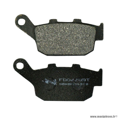 Plaquette de frein marque Newfren pour moto honda 500 cb f > 2013 ar cmx rebel > 2017 ar 650 cbr r > 2019 ar / kawasaki 900 z > 2017 ar / suzuki 650 sfv gladius 2009-2016 ar (fd0470bt) (touring organique)