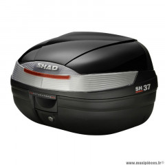 Top case marque Shad sh37 noir 37l avec platine (contenance 2 casques jet ou 1 casque integral + accessoires) (l49xh31xp40cm) (d0b37100)
