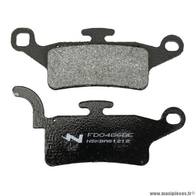 Plaquette de frein marque Newfren pour scooter yamaha 125 bw's après 2010 avant, 125 xenter 2012-2016 avant, 150 xenter 2012-2016 avant (l109.5mm - 113.6mm - h 51mm - 41.2mm - p 8.8mm) (fd0486be) (organique)