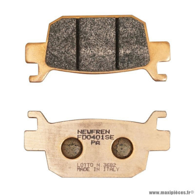 Plaquette de frein marque Newfren pour scooter honda 125 forza ar 300 sh > 2007 ar 125 shi > 2009 ar 125 s-wing > 2007 ar 250 forza > 2005 ar / benelli 500 leoncino > 2017 ar (fd0401be) (organique)