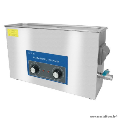 Nettoyeur-bac ultrasons professionnel analogique 10l 240 watts avec vanne de vidange (505x135x150mm dim int de la cuve) -spécial petite rampe de carbus (largeur rampe maxi 9cm) (qualité premium)