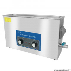 Nettoyeur-bac ultrasons professionnel analogique 10l 240 watts avec vanne de vidange (505x135x150mm dim int de la cuve) -spécial petite rampe de carbus (largeur rampe maxi 9cm) (qualité premium)