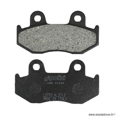 Plaquette de frein marque Polini pour maxi-scooter honda 125 nes, 150 nes, 125 dylan, 150 dylan, 125 psi, 125 sh (l 81.6mm - h 42.6mm - p 9.3mm) (174.0034) (original)