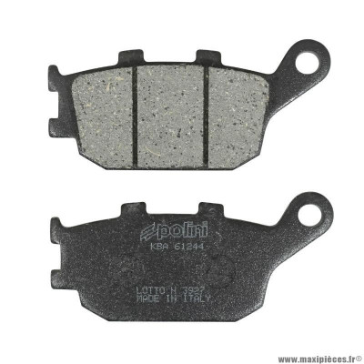 Plaquette de frein marque Polini pour maxi-scooter honda 250 forza après 2001, 250 jazz, 250 reflex (l 86mm - h 40mm - p 9mm) (174.0072) (original)