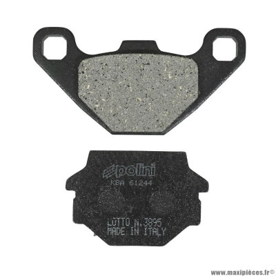 Plaquette de frein marque Polini pour maxi-scooter kymco 125-150 agility (l 85mm - 55.8mm - h 42.6mm - 37mm - p 7.5mm - 9.7mm) (174.0095) (original)