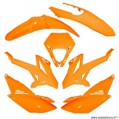 Carénage pour 50 à boite beta 50 rr après 2012 orange (kit 7 pieces)