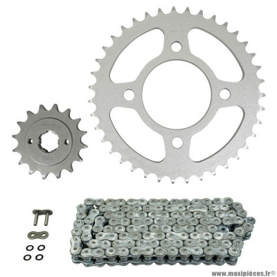 Kit chaine pour moto honda 650 cb c custom 1980-1981 530 16x39 (diamètre couronne 80-110-12.5) (démultiplication origine) marque Afam