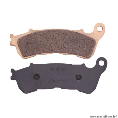 Plaquette de frein marque Carbone Lorraine pour maxi-scooter honda 125 shi > 2009 av 125 silver wing > 2007 av 300 sh > 2007 av 700 integra > 2012 av / suzuki 125 burgman > 2007 av (1 jeu de 2 plaquettes) (3082 msc)