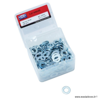 Rondelle plate acier diamètre 8mm (boite de 200 pièces)