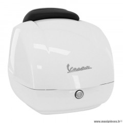 Top-case 36l origine piaggio pour maxi-scooter 125-300 vespa gts après 2019 blanc 944