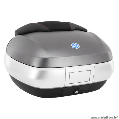 Top-case 50l (vendu sans le support 1b006840) origine piaggio pour maxi-scooter 300-350-400-500 mp3 après 2016 gris 785-a