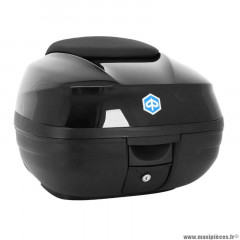 Top-case 37l (vendu sans le support 1b006840) origine piaggio pour maxi-scooter 300-350-400-500 mp3 après 2016 noir brillant 91-b