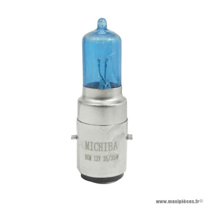 Ampoule halogène performance h6 12v 35-35w culot ba20d super bleu (projecteur)