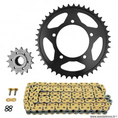 Kit chaine pour moto aprilia 900 dorsoduro abs 2017-2020 525 15x44 (diamètre couronne 100-120-10.25) (démultiplication origine) marque Afam