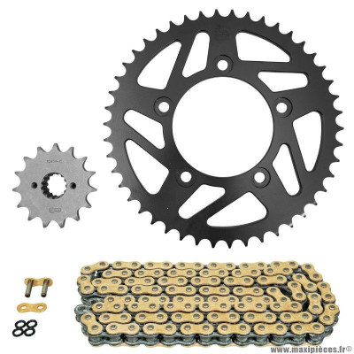 Kit chaine pour moto ducati 797 monster 2017-2019 520 15x46 (diamètre couronne 100-124-10.5) (démultiplication origine) marque Afam