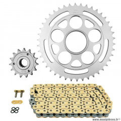 Kit chaine pour moto ducati 1100 streetfighter 2009-2013 525 15x38 (diamètre couronne 60-110-38) (démultiplication origine) marque Afam