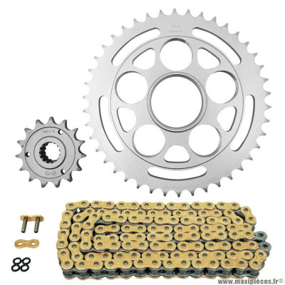 Kit chaine pour moto ducati 848 streetfighter 2012-2015 525 15x42 (diamètre couronne 60-110-38) (démultiplication origine) marque Afam