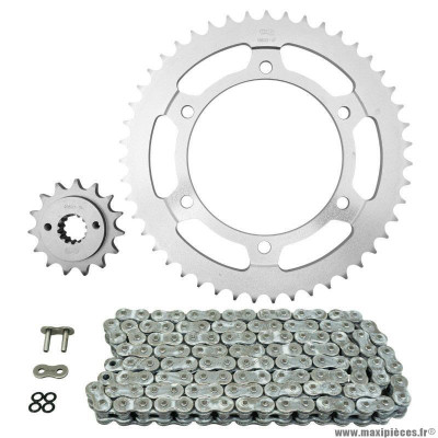 Kit chaine pour moto honda 700 xlv transalp abs 2008-2013, xl va transalp abs 2008-2013 525 15x47 (diamètre couronne 130-150-10.5) (démultiplication origine) marque Afam