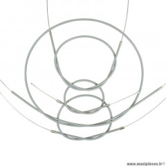 Câble et gaine grise pour mobylette solex 5000 (kit)