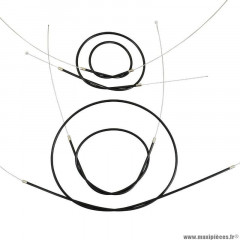 Câble et gaine noire pour mobylette solex 5000 (kit)