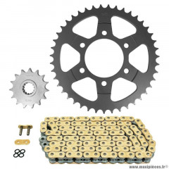 Kit chaine pour moto kawasaki 1000 z abs 2014-2016 525 15x43 (diamètre couronne 80-104-10.5) (démultiplication origine) marque Afam