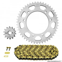 Kit chaine pour moto rieju 125 rs3 2010-2016, rs3 sport 2011-2016 428 14x48 (diamètre couronne 105-125-8.5) (démultiplication origine) marque Afam
