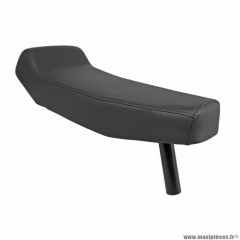 Selle biplace avec tube d30 pour mobylette peugeot 103 / mbk 51 noire