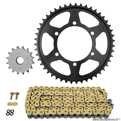 Kit chaine pour moto triumph 675 street triple 2013-2016 525 16x47 (diamètre couronne 106-125-10.5) (démultiplication origine) marque Afam