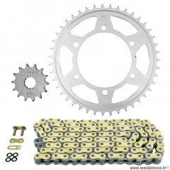 Kit chaine pour moto yamaha 300 mt03 2016-2020, yzf r3 2015-2020 520 14x43 (démultiplication origine) marque Afam