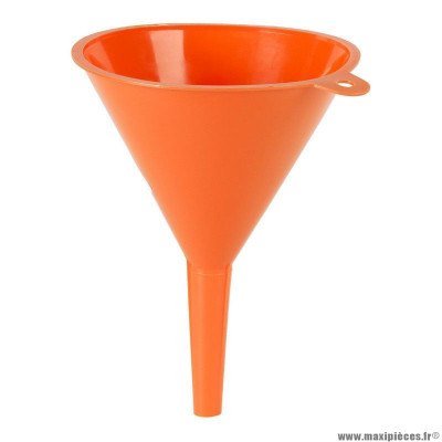 Entonnoir marque Pressol en polyethylene orange daimètre 100mm