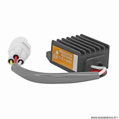 Regulateur de tension pour moto beta 250-300 enduro 2t, 250-350-400-450-500-525 rr après 2005 / ktm 125-200-250-300 exc après 2005-2013, 660 smc après 2004-2005 (12v triphase japonais sh721-aa) (sgr)