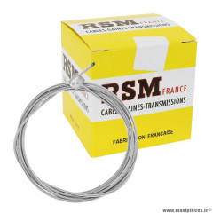 Câble de frein pour mobylette peugeot / mbk 8x9 diamètre 1.8mm (20-25) lg 1m80 (boite de 25)