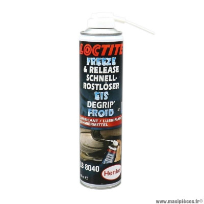 Degrippant refroidisseur marque Loctite 8040 (debloque par choc thermique -43°c) (aérosol 400ml)