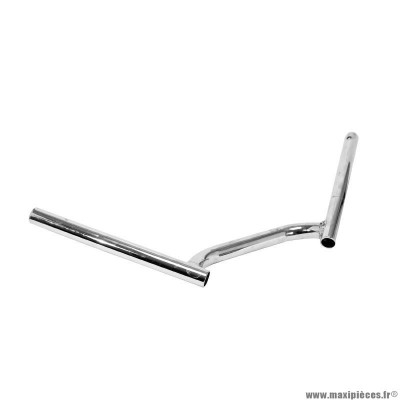 Guidon racing 2 pour mobylette peugeot 103 / mbk 51 acier chrome (diamètre 22.2mm)