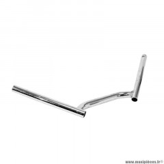 Guidon racing 2 pour mobylette peugeot 103 / mbk 51 acier chrome (diamètre 22.2mm)