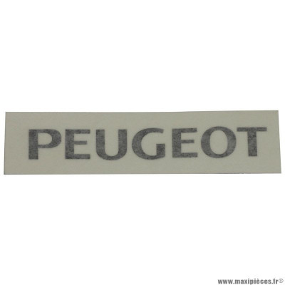 Autocollant mobylette peugeot pour selle ou carosserie noir (150x19mm)